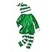 Baby Unisex Outfits Xmas Pajamas Sets Tshirt+Pant+Hat Sleep Suit