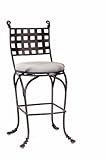 IMAGE OF Kalco F600BA Bark Vine Rustic / Country Swivel Bar Stool Without Arms With Taupe Cushion (B22a) Incl