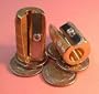 Solid Brass Single Hole Pencil Sharpener