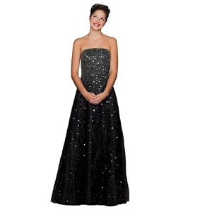 Formal Dress. Black Ball Gown Dress. Prom Dress, Party Dress. Beaded Dress. Womens Long Evening Gown by Sean Collection (133)