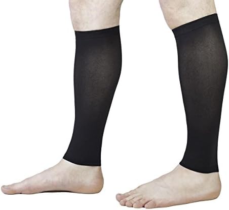 Juvenate Graduated Calf Compression Sleeve 20-30 mmHg _ One Pair - Large