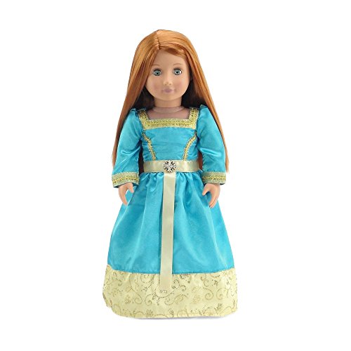 18 Inch Doll Clothes | Gorgeous Merida-Inspired Princess Bal