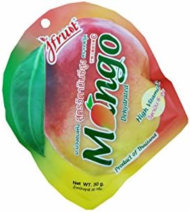 2 packs of Dehydrated Mango High Vitamin C, deliicious Snack from Jfruit Brand. GMP &amp; HACCP and BRC certified company. (30 g/ pack)