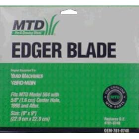 9X9 MTD EDGER BLADE (Arnold Corp. OEM-781-0748) from Edgers