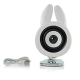 New - Portable Rabbit Shape Cute Mini Speaker white - 17992630