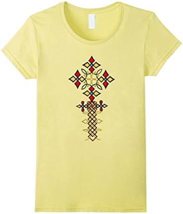 Women's Ethiopian Cross 0001 Small Lemon
