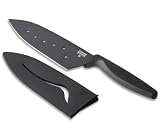 Kuhn Rikon 2835 Nonstick Santoku Knife Colori, Black