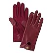 Isotoner Leather Driving Glove - Red