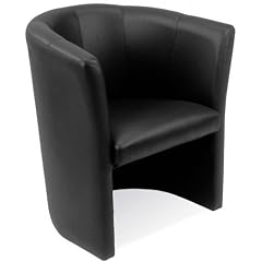 Nowy Styl Club Lounge Leder Sessel schwarz Sessel