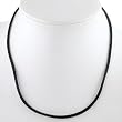Black Satin Choker Necklace with 2" extender, 16" and 18" lengths available, #8862