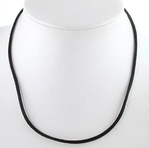 Black Satin Choker Necklace with 2" extender, 16" and 18" lengths available, #8862
