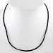 Black Satin Choker Necklace with 2
