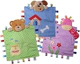 Taggies Peek-A-Boo Blanket 14X14 Rubbina Giraffe