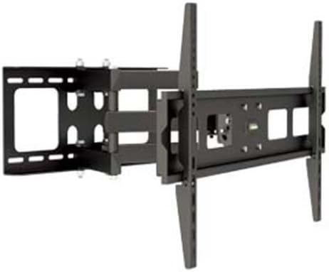 Low Profile Dual-Arm Articulating TV wall mount for 37"-63" LCD LED Plasma TV, black color full motion articulating 20" Pullout swivel tilting ((VESA Standard up to 800x400mm)-Sony, Samsung, Panasonic, Sharp, Insignia, LG, Vizio