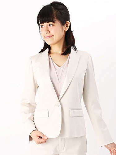 (ザ・スーツカンパニー) ハンドウォッシュ/Littlechic/コットンリネンジャージージャケット ベージュ