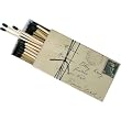 Vintage Letter Ephemera European Design Large Decorative Matches, Pack of 3