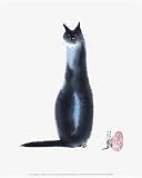 Chinese Cat I by Cheng Yan poster print,9.5 in. x 11.8 in.