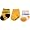 Pittsburgh Steelers Infant 3-Pack Baby Steelers Bootie Socks