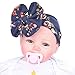 Baby Girls Headband,Canserin Infant Bowknot Turban Headwrap Hairband