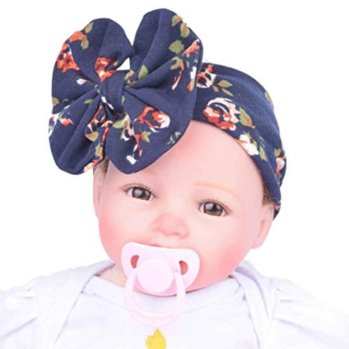 Baby Girls Headband,Canserin Infant Bowknot Turban Headwrap Hairband