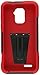 Empire MPERO IMPACT X Series Kickstand Case for ZTE Warp 4G N9510 - Retail Packaging - Black/Red