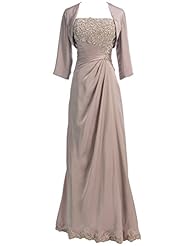 Applique Chiffon Mother-of-the-Bride Dress 