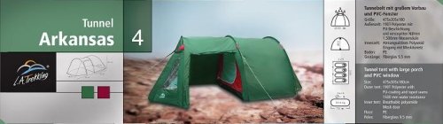 L.A. Trekking Igluzelt Arkansas 4, (250 + 225) x 305 x 180 cm