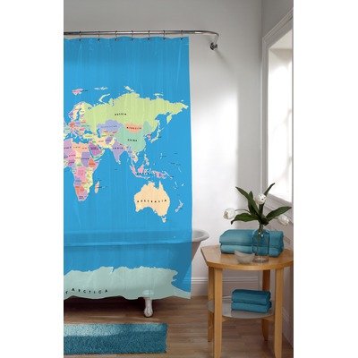 Maytex Mills El Mundo Curtain Blue