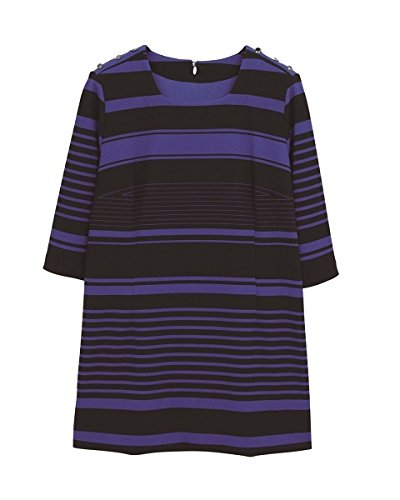 フィットミーモア（Fitme Moi） 全2色【3L～対応】DJニットボーダーのプルオーバーカットソーチュニック