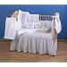 Trend Lab Pique 4 Piece Crib Set in White