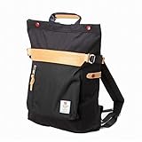 ASSOV アッソブ CORDURA NYLON 2WAY BAG デイパック ベージュ 091403 UNBY (ブラック)