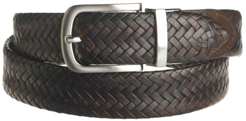 Nautica Men's 1 Leather Tubular Reversible Braid Belt