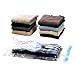 12 Combo Pack : 10 Large/Medium Space Saver Vacuum Seal Storage Bags + 2 Carry On TSA Toiletry Pouch bags - Wholesale Combo Deal