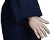 Arus Womens Pacific Long Style Full Length Robe Hooded Turkish Cotton Navy Marine Medium