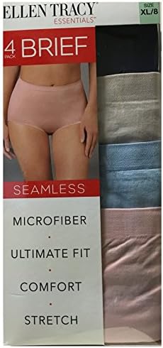Ellen Tracy Essentials 4-pack Microfiber Brief XL 4-Pack