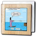 Jesus - Water Skiing - 6 Inch Tile Napkin Holder