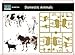 Master Box Domestic Animals (2 Cows and 1 Goat) Figure Model Building Kits (1:35 Scale)