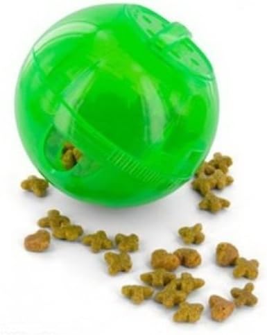 Multivet Slimcat Cat Toy Ball &amp; Food Dispenser - Green