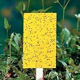 Garden Insect Traps - Large Yellow Sticky Traps (set of 3 holders, 5 strips)