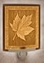 Maple Leaf Porcelain Garden Lithophane Night Light