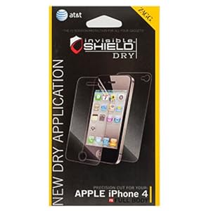 ZAGG invisibleSHIELD DRY (Easy Installation Version) for Apple iPhone 4