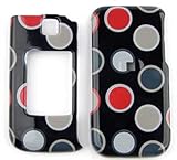 Samsung Alias 2 u750 New Polka Dots on Black Hard Case/Cover/Faceplate/Snap ....