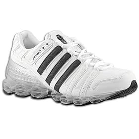 Buy Adidas Microbounce Scorch White Black Metallic Silver Leather Athletic Shoes by adidas