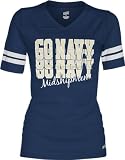 Navy Midshipmen Women's Navy Football Jersey T-Shirt