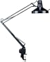 Adjustable Combination Lamp with Outlet - Black Finish