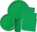 Creative Converting 75-Count Value Pack Paper Dinner Plates, Emerald Green -
