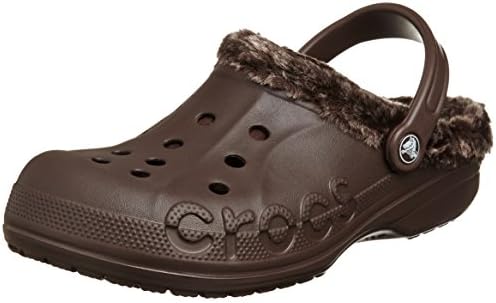 Crocs Unisex Baya Heathered Lined Clog Mahogany/Mahogany Clog/Mule Men's 10, Women's 12 Medium
