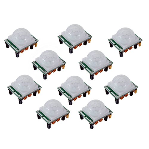 SMELEC HC-SR501 Adjust Ir Pyroelectric Infrared PIR Motion Sensor Detector Modules (Pack of 10)