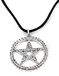 Pagani Pentagram Sterling Silver Pendant Necklace