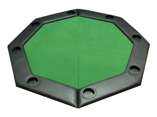 Padded Octagon Folding Poker - GREEN